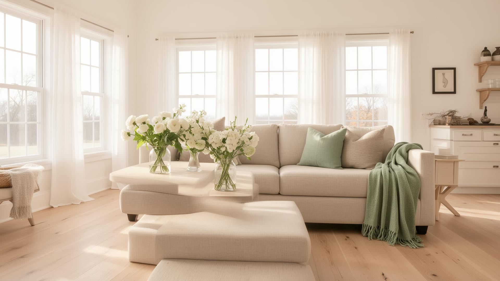 Bright clean home interior